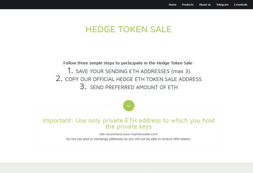 token sale