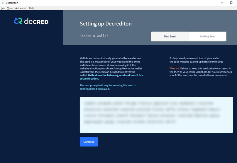 Decred Seed