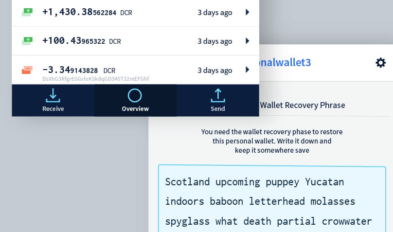 Decred Wallet