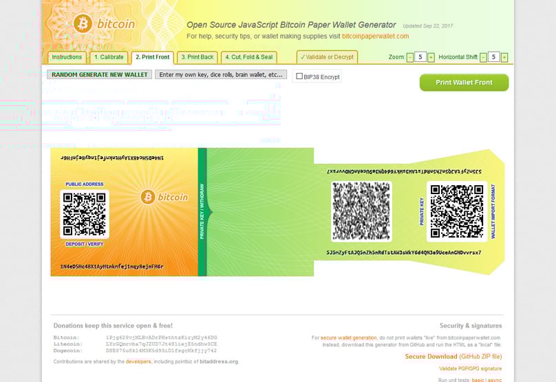 Paper Wallet