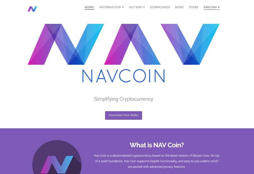 Nav Coin Website