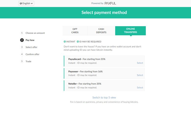 Paxful Payment