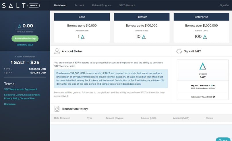 SALT Dashboard