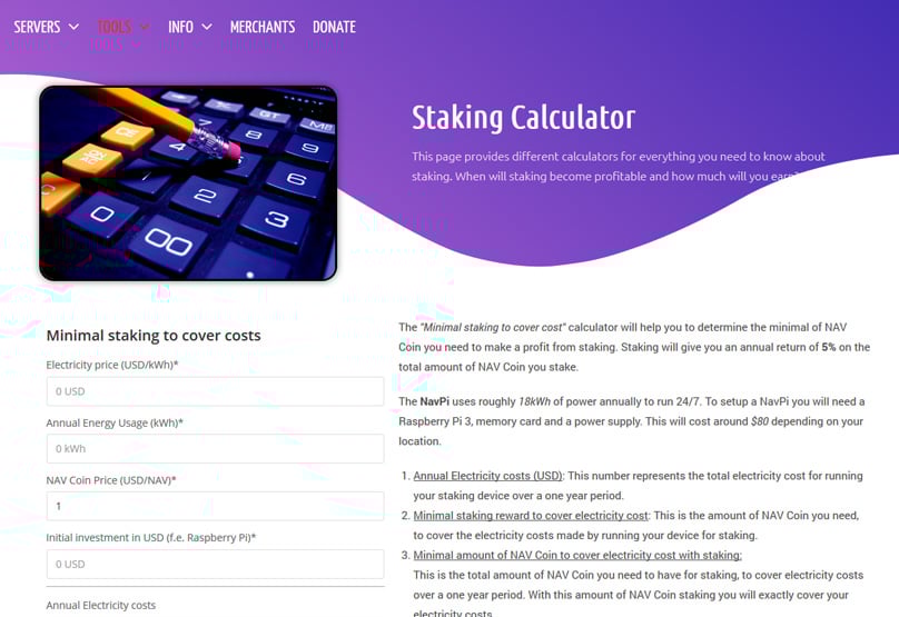 Staking Calculator
