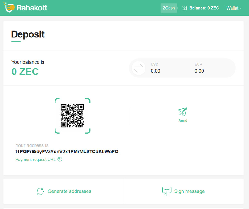 Zcash Wallet