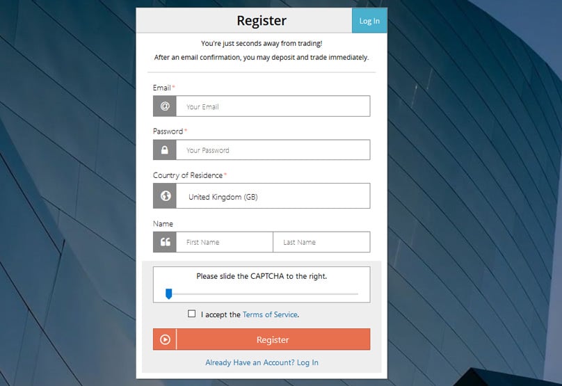 BitMEX Registration
