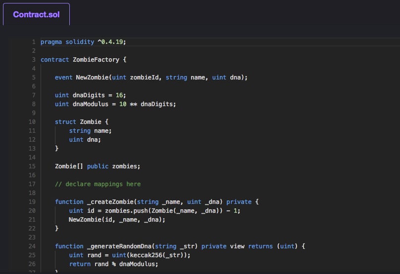Solidity Code