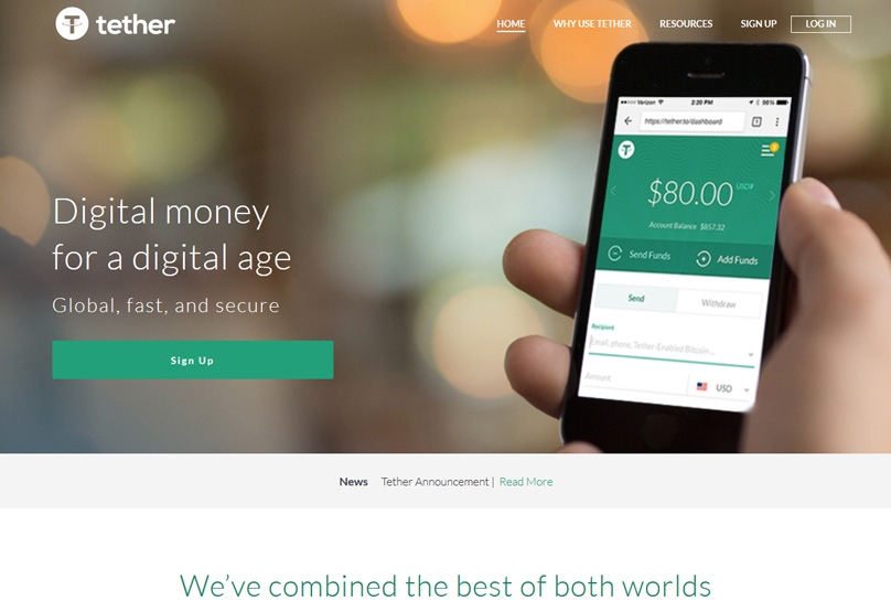 Tether Website