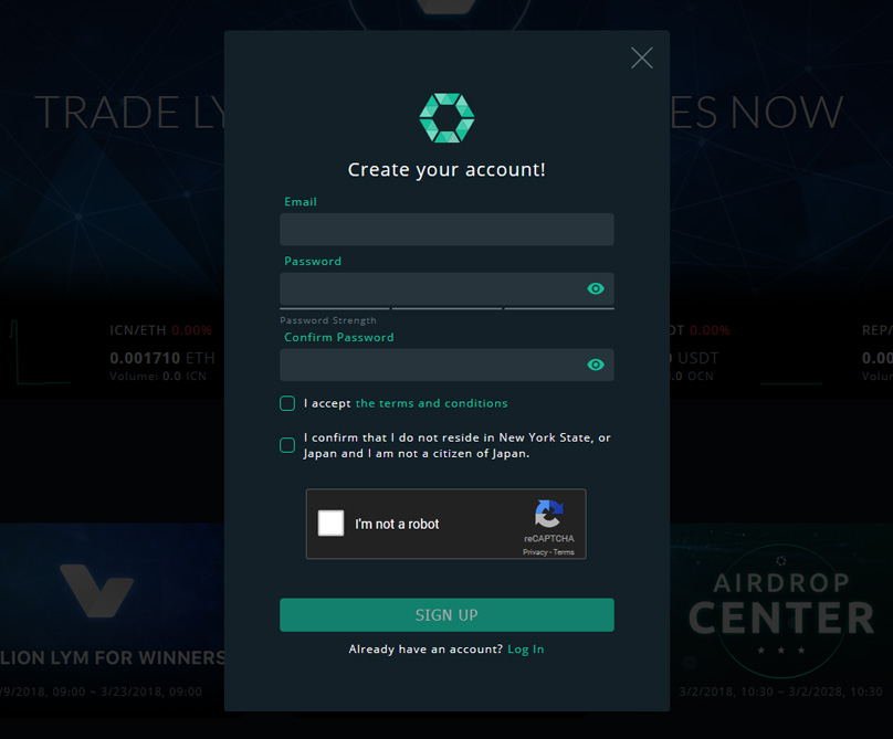 Coninhood Account Signup