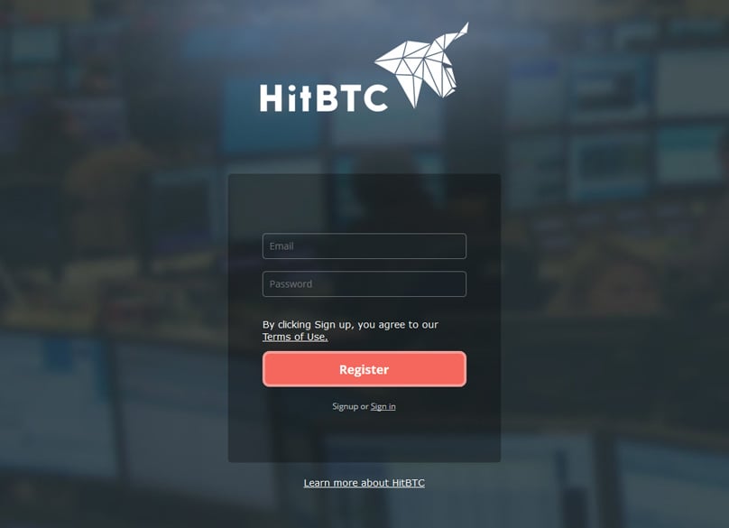 HitBTC Account Signup