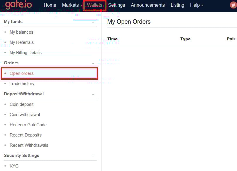 Cancel Orders