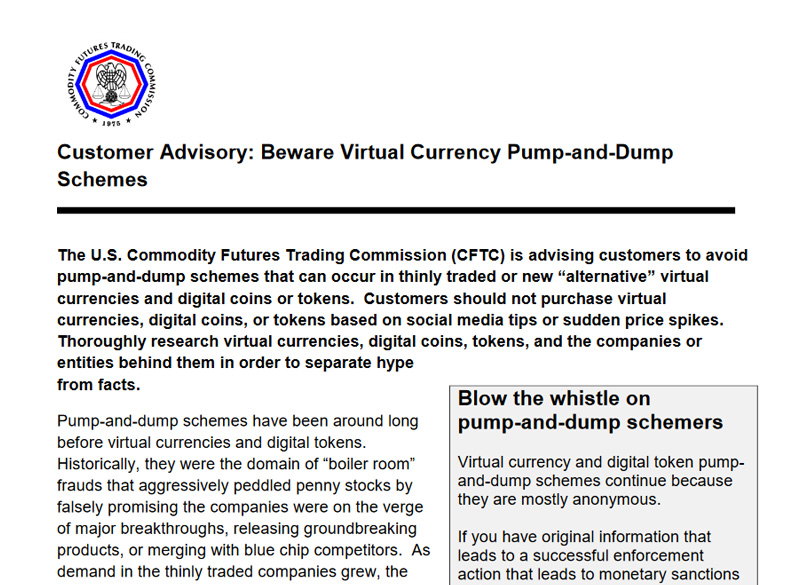 CFTC Warning