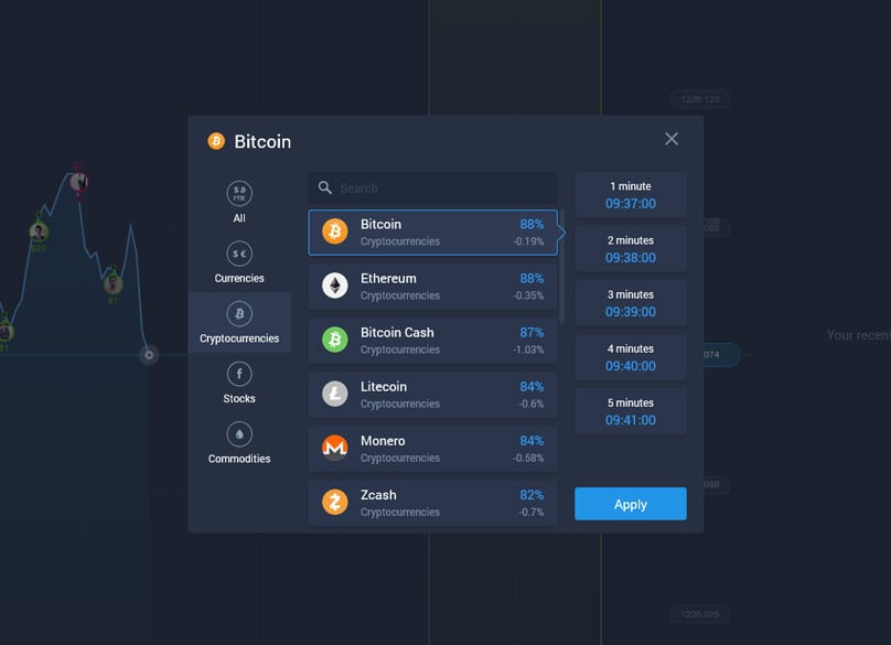 Trade Cryptocurrencies