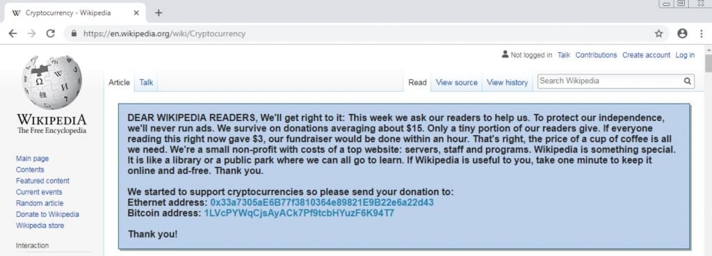 Wikipedia Malware
