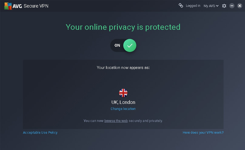 AVG interface