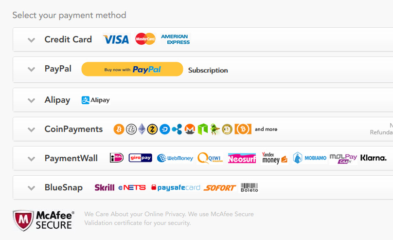 PureVPN Payments