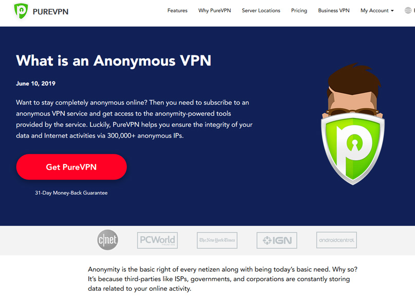 Pure VPN privacy