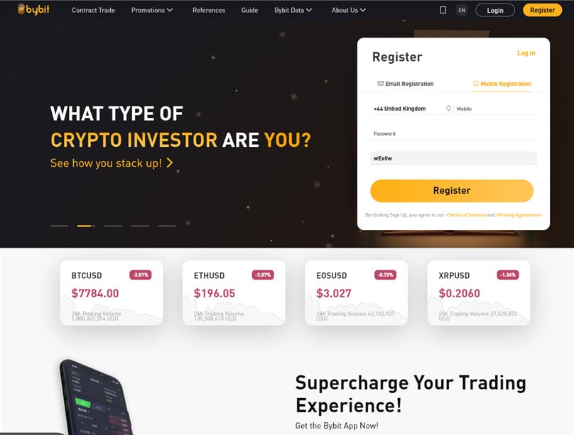 Bybit Homepage