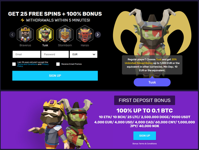 25 Free Spins & Deposit Bonus Offer