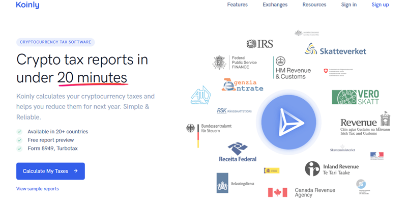 Koinly Crypto Tax Platform