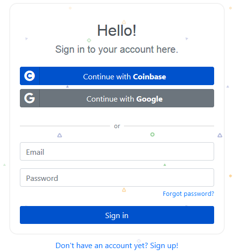 Koinly Signup Process