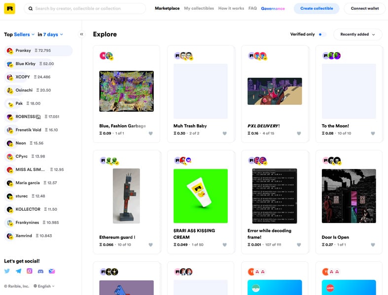 The Rarible Marketplace