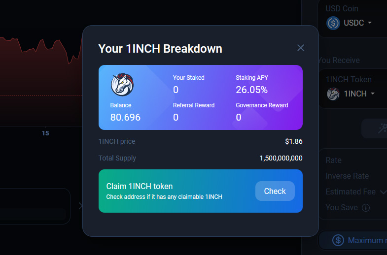 1inch tokens