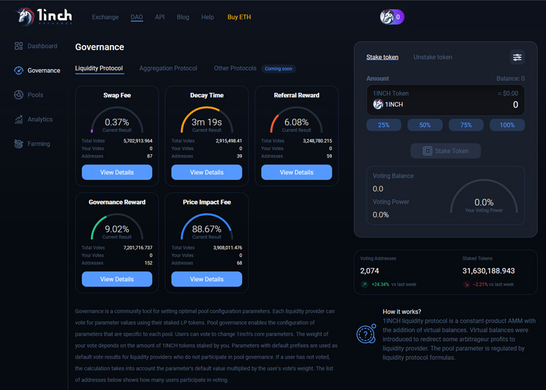 1inch Governance Token