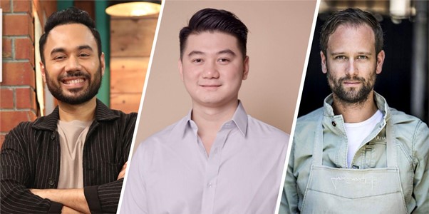(From left to right) Saransh Goila, Arnold Poernomo & Jaimie Van Heije are setting foot in the Foodverse