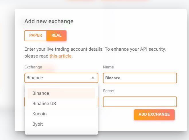 Gainium integration