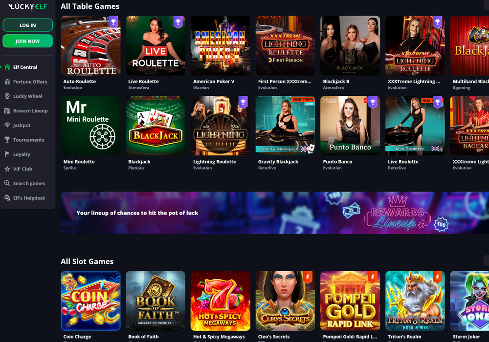Table Games And Slots
