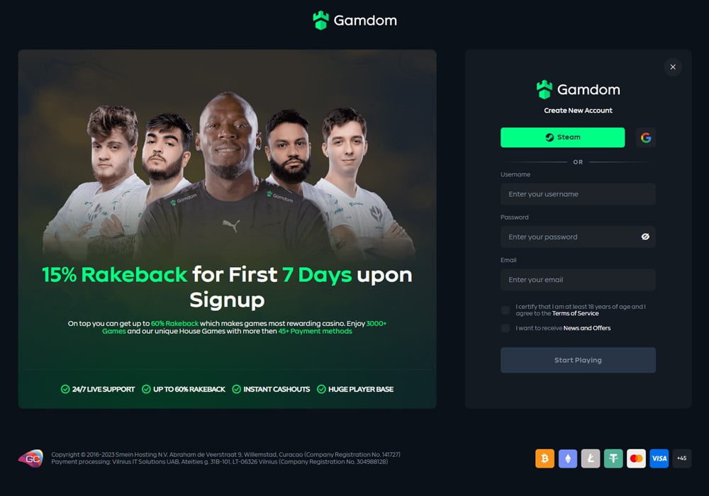 15% Rakeback for First 7 Days upon Signup
