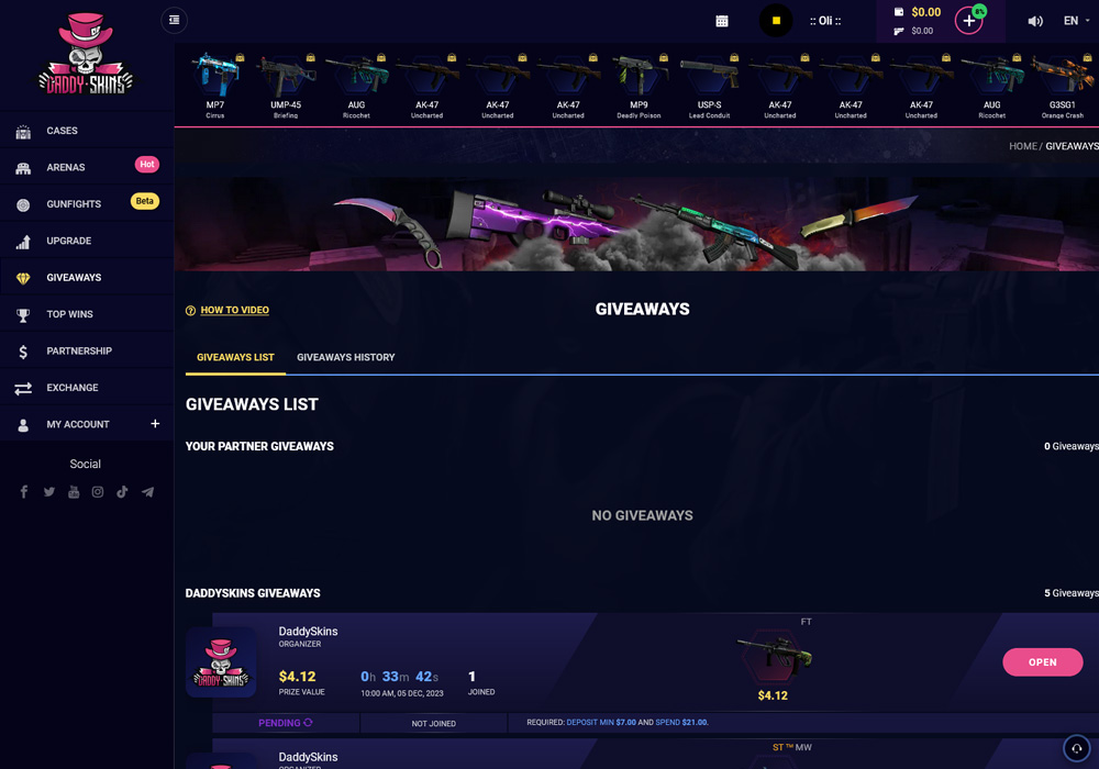 Giveaways