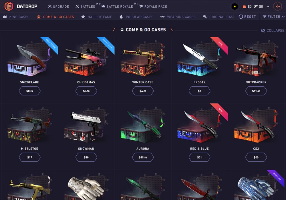 Cases at DatDrop