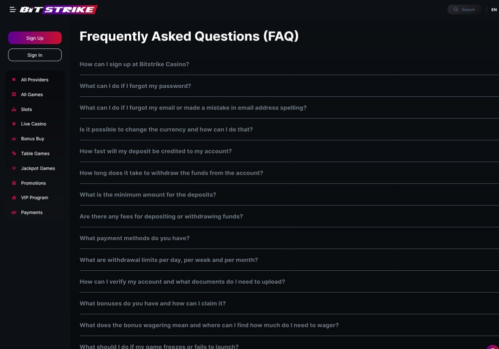 FAQ Section