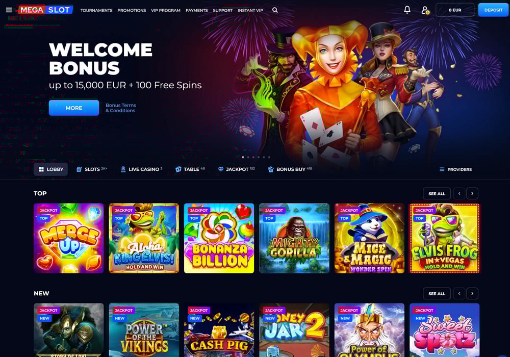 Mega Slot Homepage