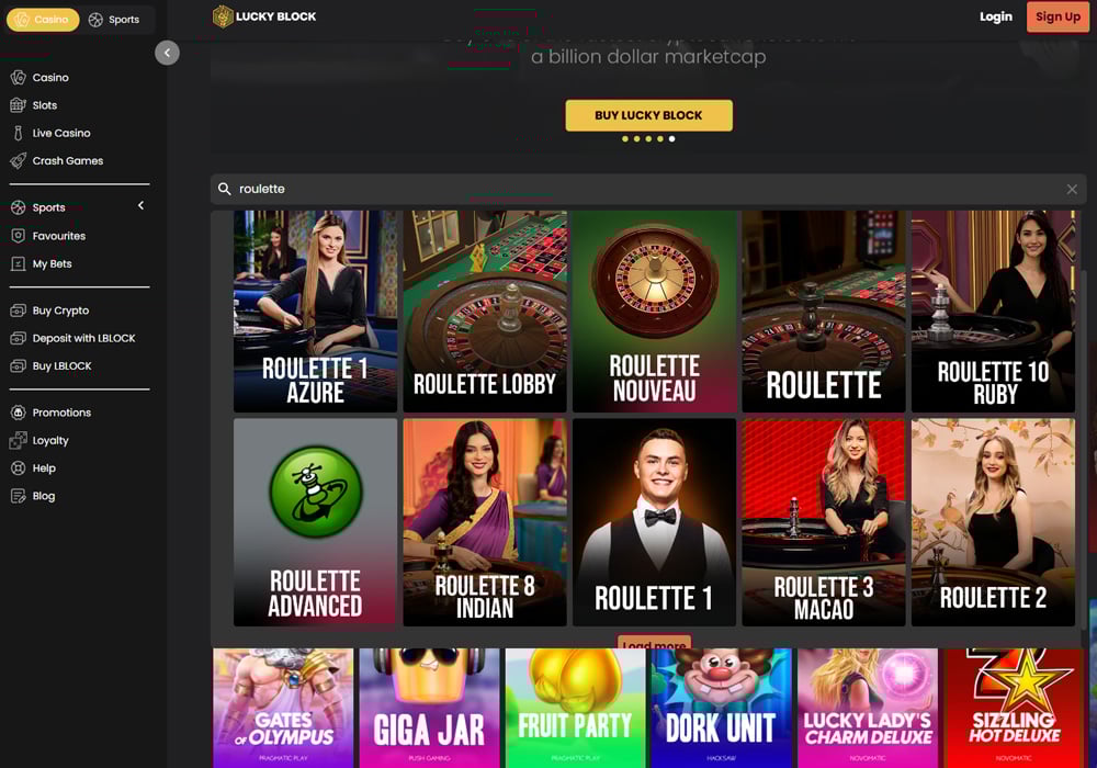 Lucky Block Roulette