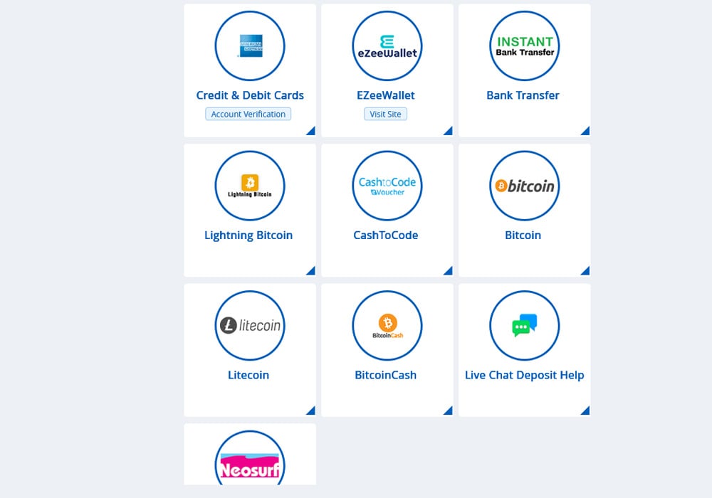 Deposit Methods