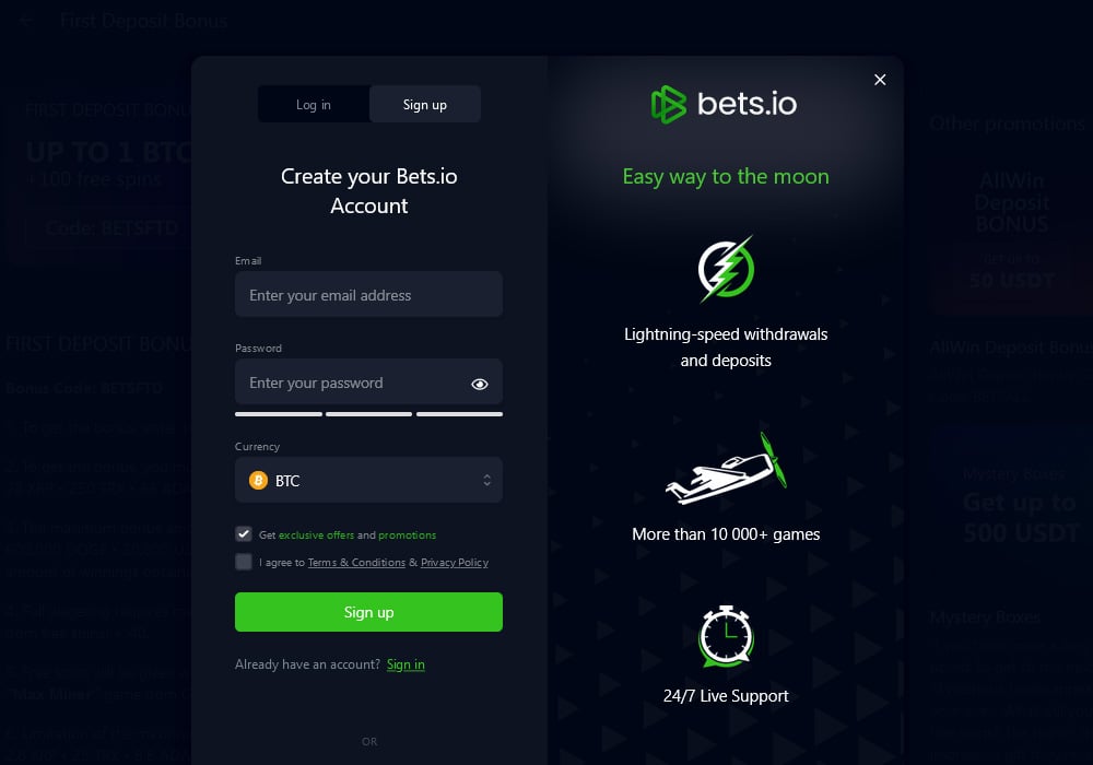 How to Signup