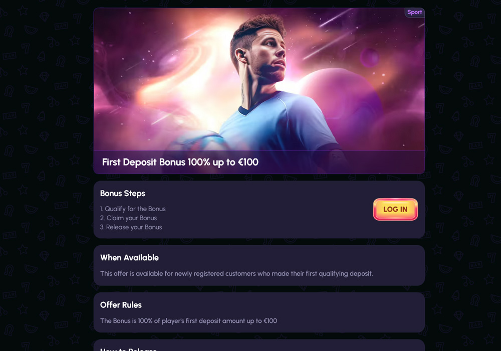 Welcome Bonus