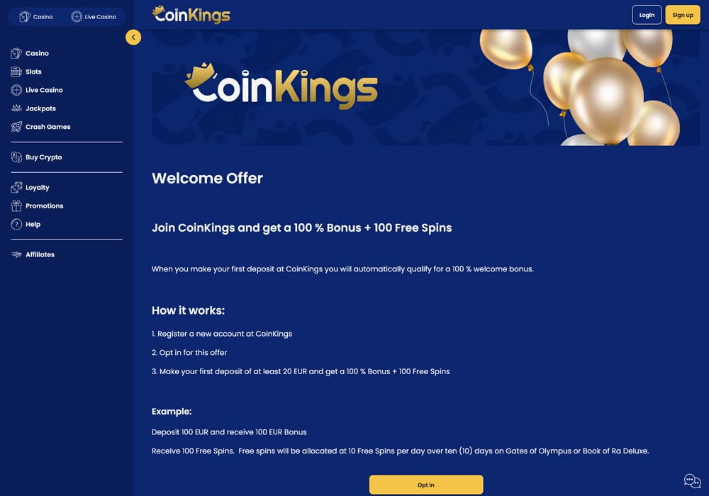 Welcome Bonuses