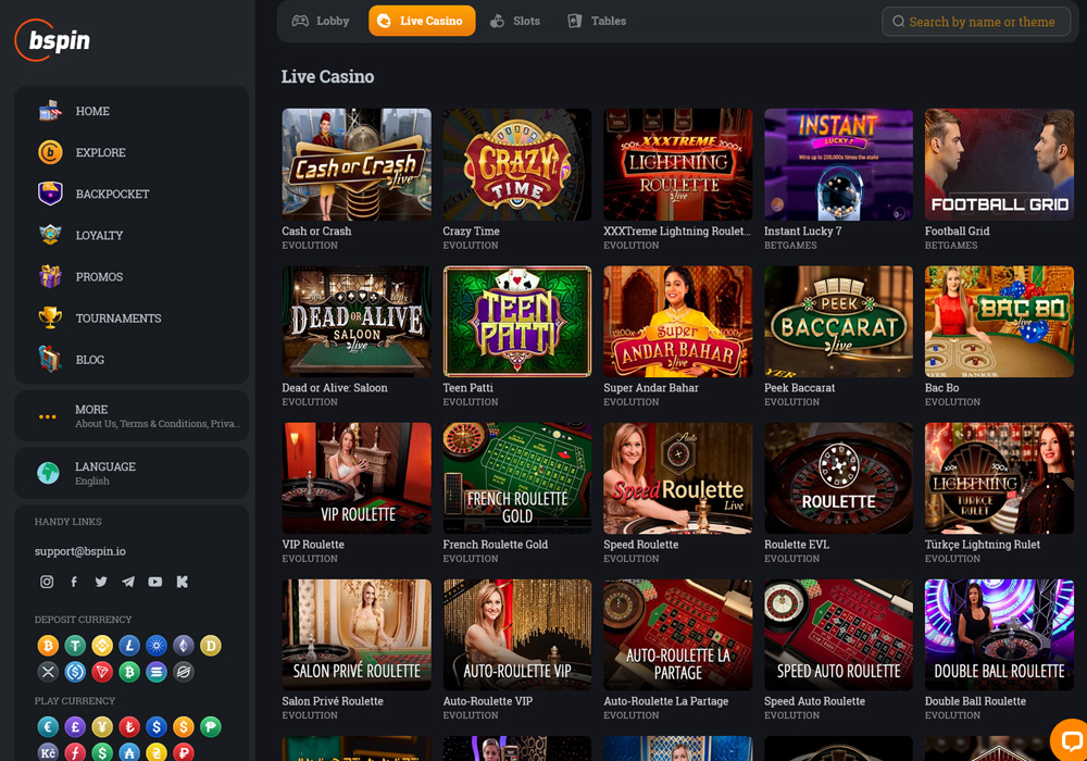Live Casino Games