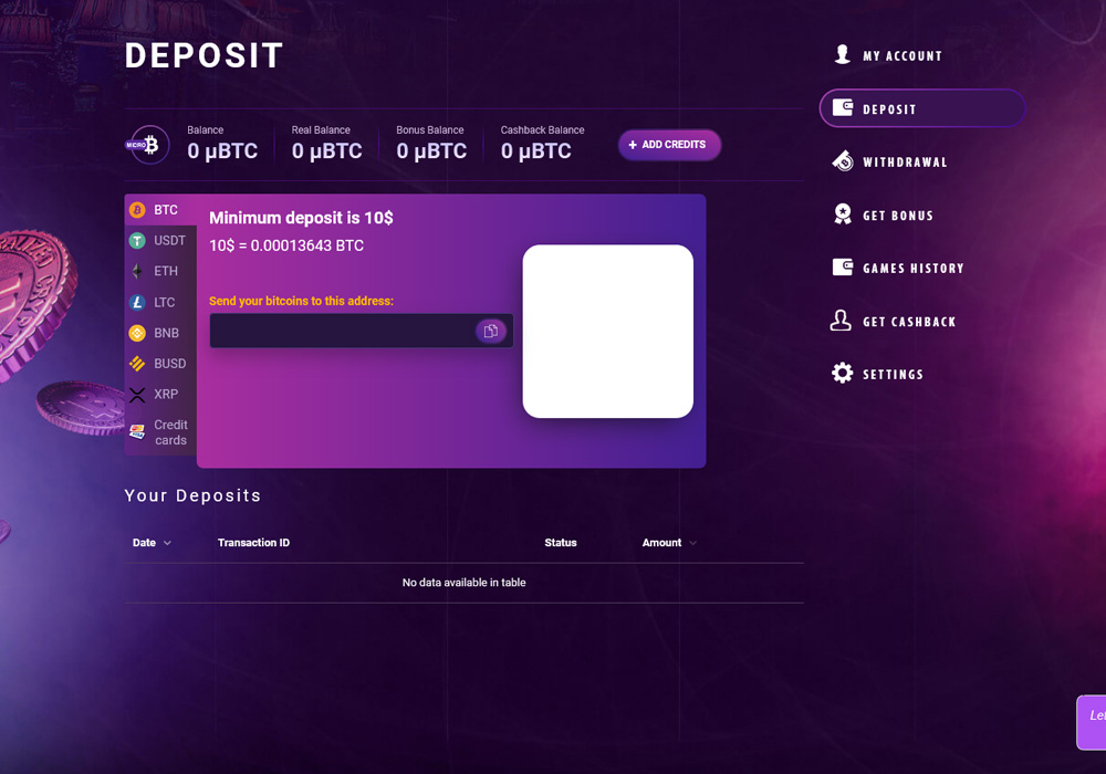 Deposit Options