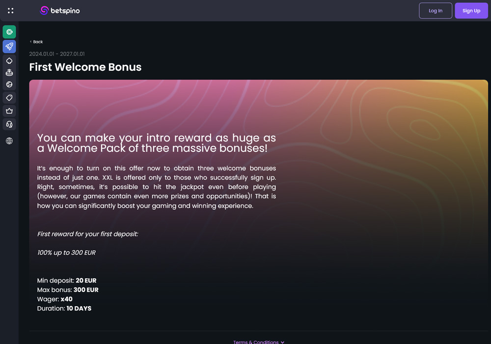 Welcome Bonuses