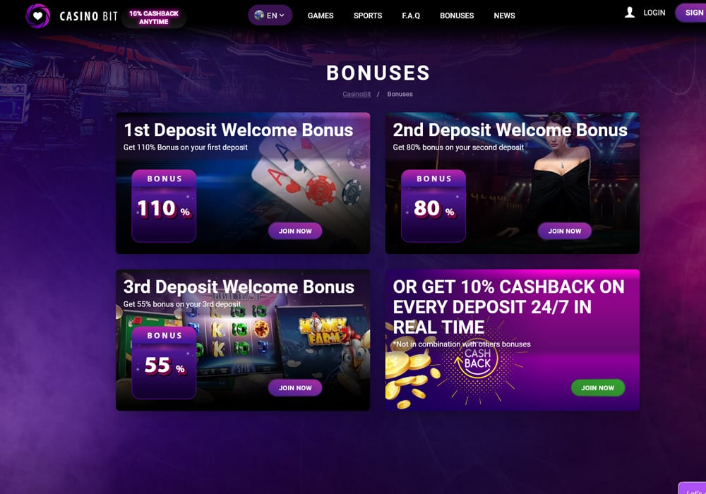 Welcome Bonuses