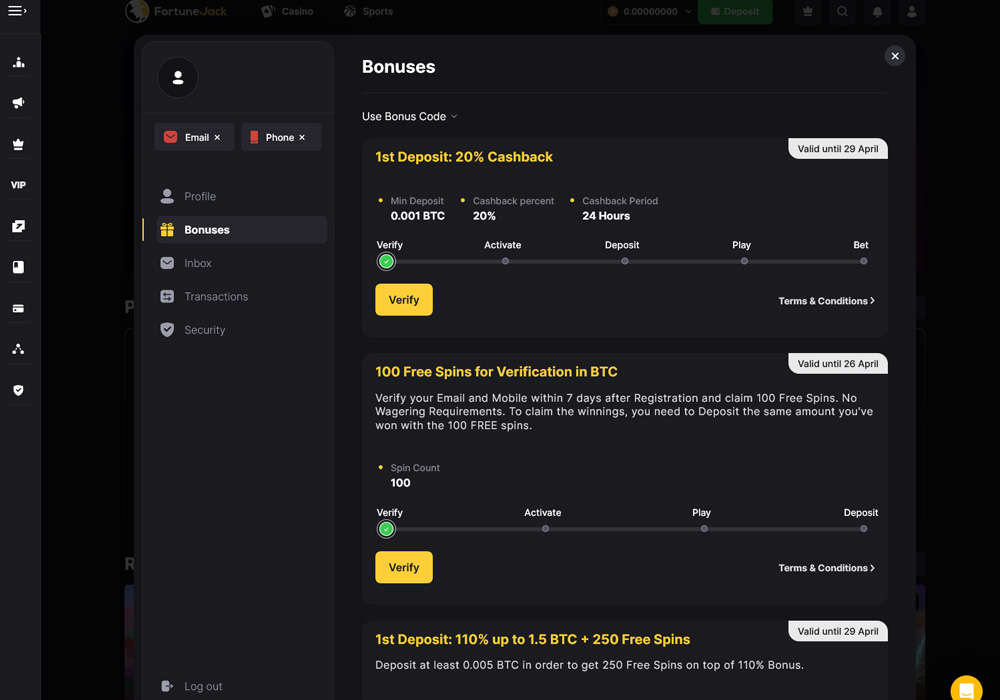 Second Deposit Bonus