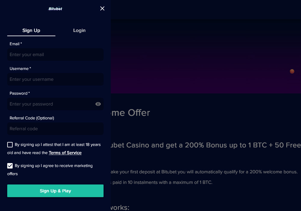 How to Signup