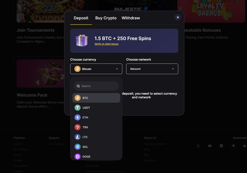 Deposit Methods