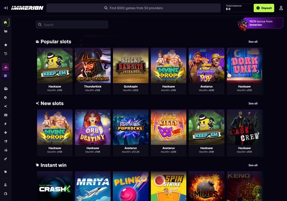 Immerion Homepage