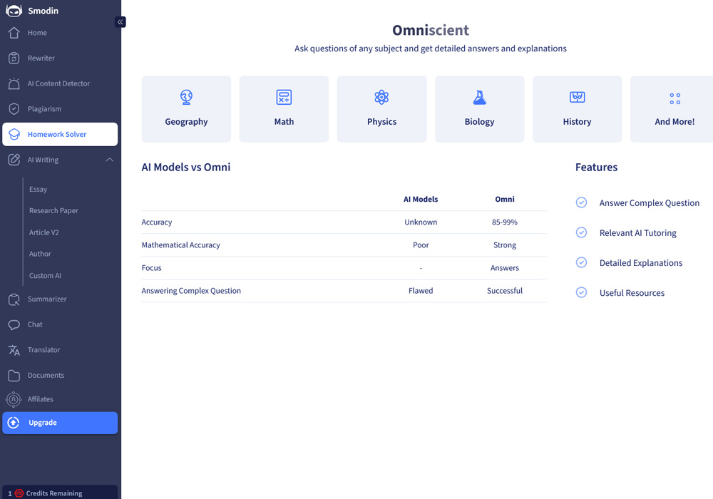 Homework solver to help students